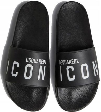 DSQUARED2 - czarne klapki męskie Icon r. 44 - Ceny i opinie
