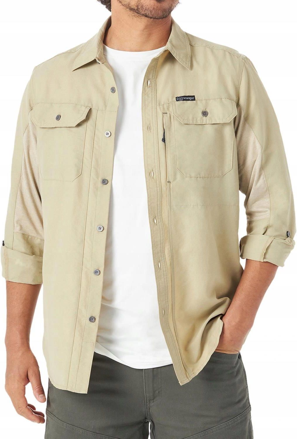 Koszula Wrangler Atg MIX Material WA5B5TC06 Twl XL - Ceny i