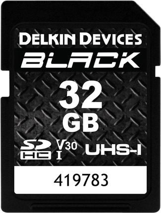 Delkin SD BLACK Rugged UHS-II V30 R90/W90 32GB