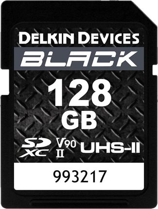Delkin SD BLACK Rugged UHS-II V90 R300/W250 128GB
