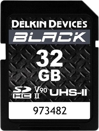 Delkin SD BLACK Rugged UHS-II V90 R300/W250 32GB