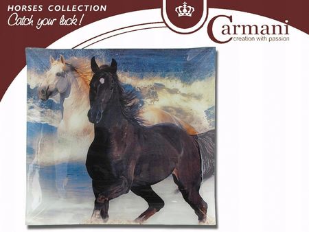 Carmani Talerz Dekoracyjny-Konie - 30X30Cm (1986018)