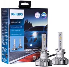 Philips Żarówki samochodowe LED X-tremeUltinon LED H1 12V 20W (+200% jaśniejsze światło, barwa 5800K)