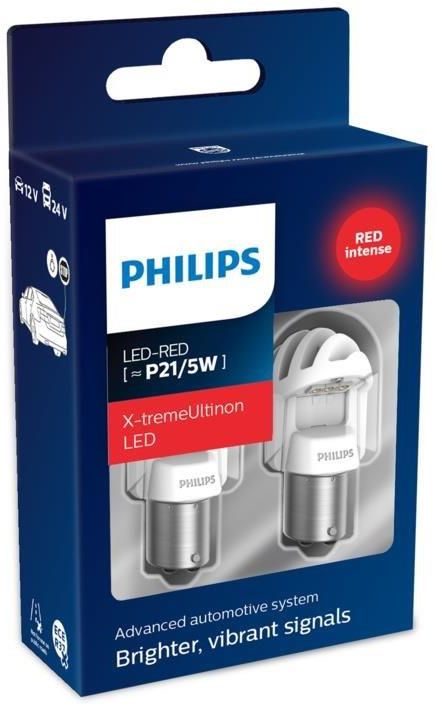 Ampoules LED Philips P21W X-tremeUltinon Gen2 - Blanc 6000K, Pour Feux Arrière Inversés - Neuf