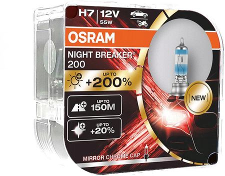 Osram Żarówki H7 Night Breaker Laser +200% 2szt.