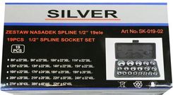 Zdjęcie Silver ZESTAW NASADEK SPLINE 19el./SILVER - Łapy