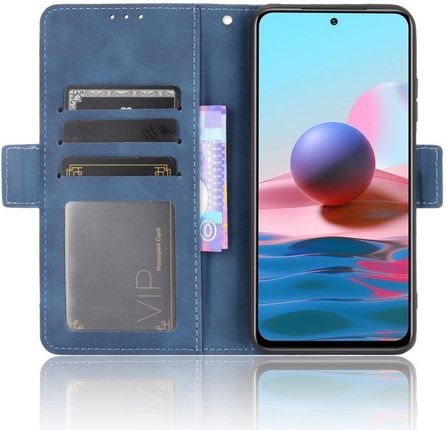 Xgsm Etui Wallet do Xiaomi Redmi Note 10/10S Card Slot Blue