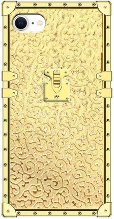 Xgsm Etui Suitcase do iPhone 7/8/SE 2020 Gold Sparkles
