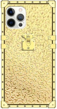 Xgsm Etui Suitcase do iPhone 12/12 Pro Gold Sparkles