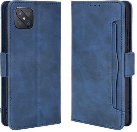 Xgsm Etui Wallet do Oppo Reno 4 Z 5G Card Slot Blue