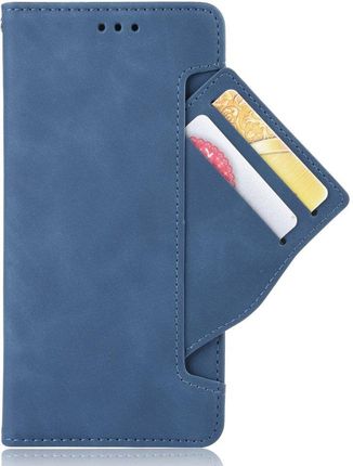Xgsm Etui Wallet do Oppo Reno 5 5G Card Slot Z ochroną aparatu Blue