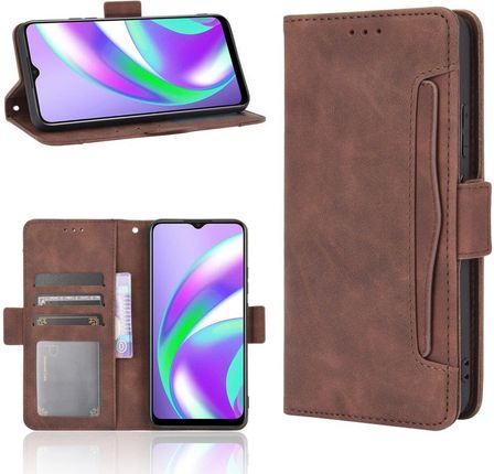 Xgsm Etui Wallet do Oppo A15 / A15S Card Slot Brown