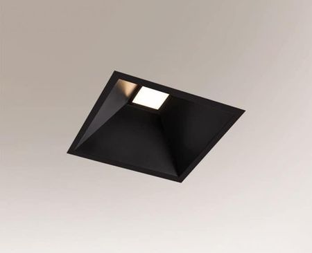Shilo Lampa wpuszczana LED UBE IL 10W 3000K 4000K kwadrat : Kolor obudowy - czarny