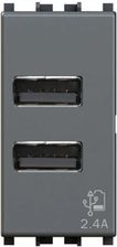 B-Tech Gniazdko Usb 2.4 A Do 2 Wyjść (4BV19USB24)