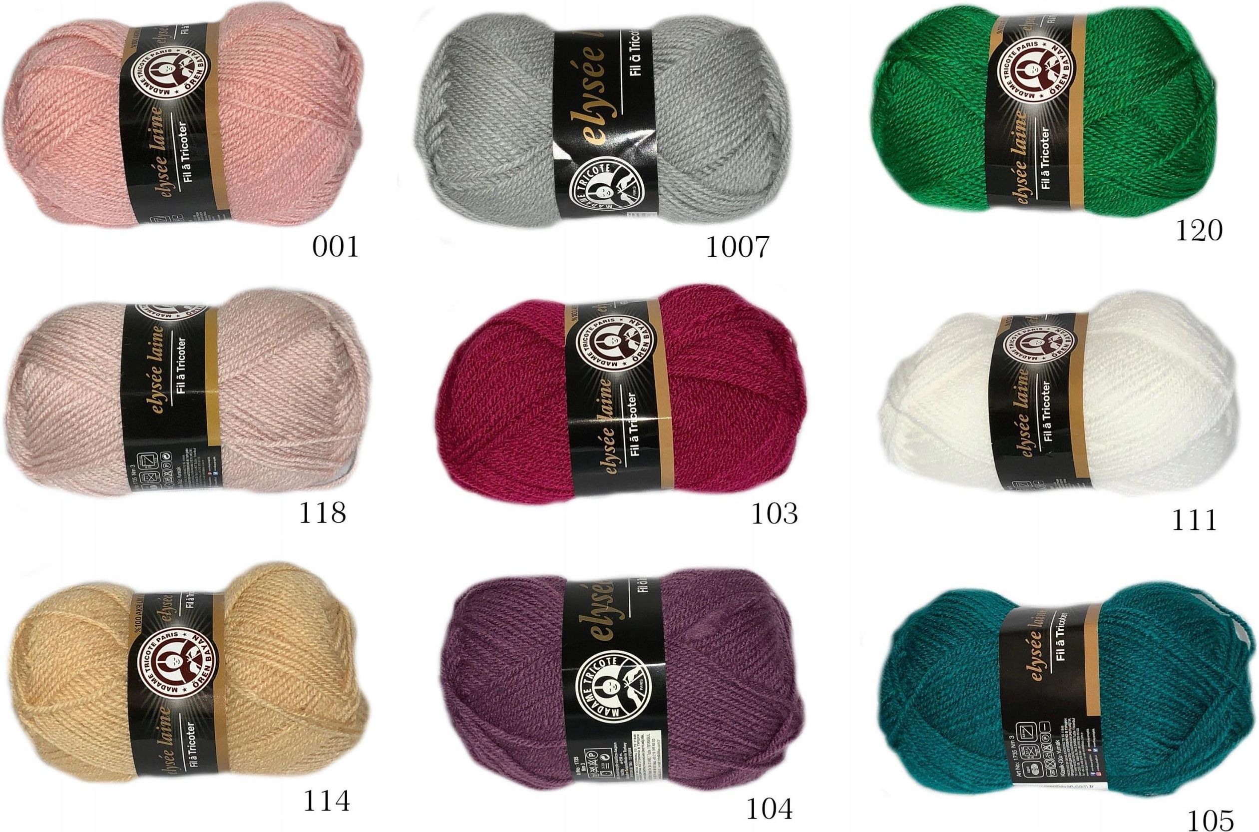 Madame Tricote Paris Włóczka Elysee Laine 150 Mb - zdjęcie 1 Madame Tricote Paris Włóczka Elysee Laine 150 Mb