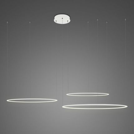 Altavola Design Lampa wisząca Ledowe Okręgi No.3 Φ80 cm in 3k biała ściemnialna (LA075CO3_80_IN_3K_WHITE_DIMM)