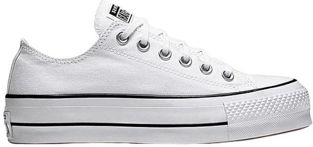 converse platform białe