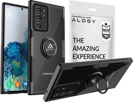 Alogy Etui na telefon Armor Ring Holder do Galaxy Note 20 Ultra czarne