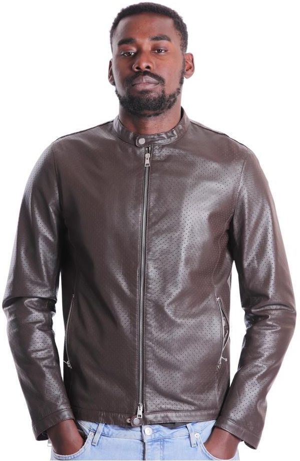 DANIELE ALESSANDRINI ブラック レザー ジャケット 48 Daniele Alessandrini Leather Jacket - Ceny i opinie - Ceneo.pl