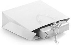 Zdjęcie Elegancka torba papierowa matowa biała 300x250x100 mm - Sochaczew