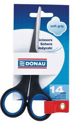 Nożyczki Biurowe Donau Soft Grip 14Cm Niebieskie