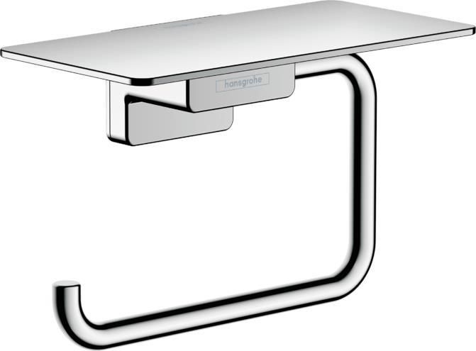 Hansgrohe Addstoris Uchwyt Na Papier Toaletowy Z Półką Chrom 41772000 - zdjęcie 2 Hansgrohe Addstoris Uchwyt Na Papier Toaletowy Z Półką Chrom 41772000