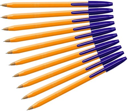 Bic Zestaw 10szt. Długopis Atramentowy Olejowy Orange Niebieski
