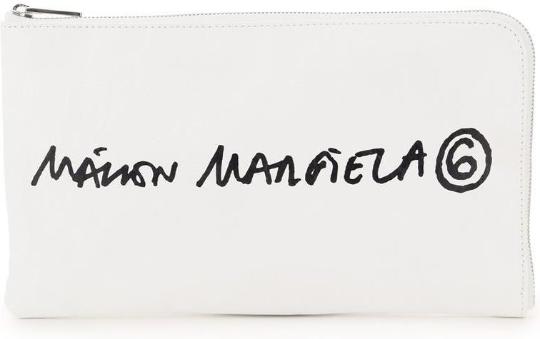 MM6 Maison Margiela logo print pouch - Ceny i opinie - Ceneo.pl