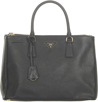 Prada Saffiano Galleria Heart Double Zip Handbag (SHG-29673) – LuxeDH