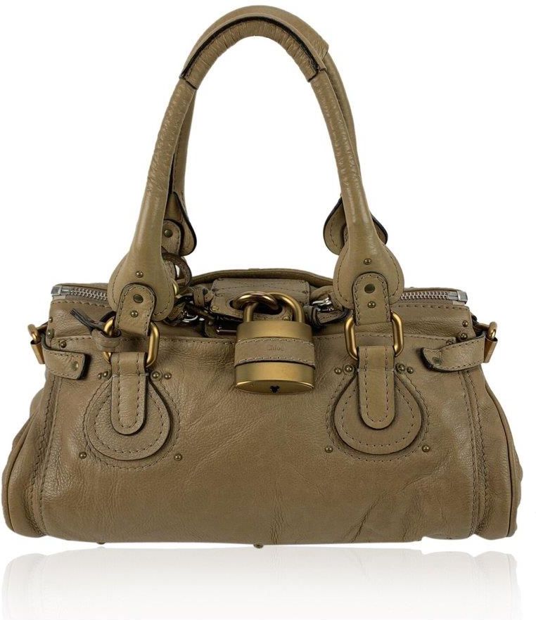 Chloé Vintage Leather Paddington Bag Tote - Ceny i opinie