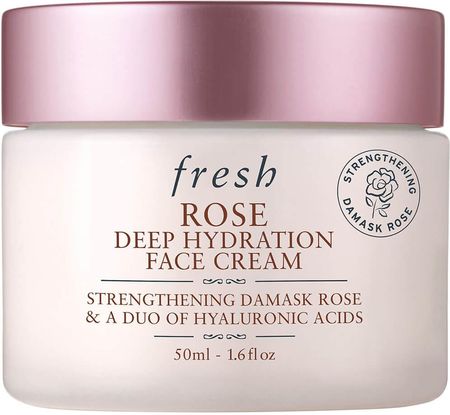Krem Fresh Rose Face Cream nawilżający Z Kwasami Hialuronowymi Deep Hydration na dzień 50ml