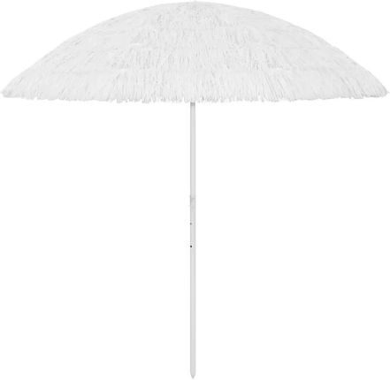 Vidaxl Parasol Plażowy Biały 300cm