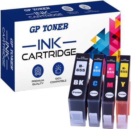 GP TONER 4X TUSZ DO HP 655 XL 3525 4615 4625 5525 6520 6525