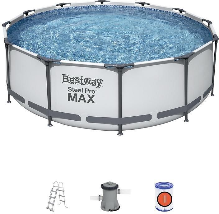 Bestway 56418 Basen Ogrodowy Stelażowy 366x100cm - zdjęcie 1 Bestway 56418 Basen Ogrodowy Stelażowy 366x100cm