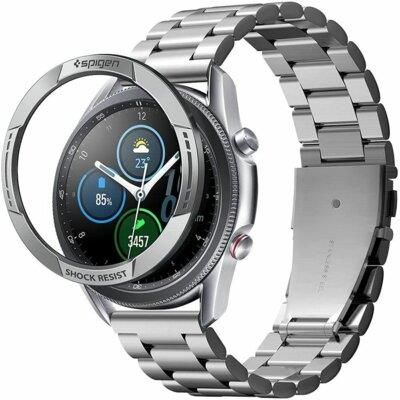 Spigen Nakładka Chrono Shield do Samsung Galaxy Watch 3 45mm Srebrny