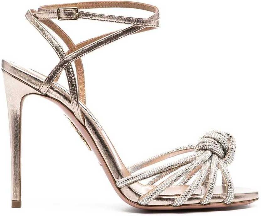Aquazzura ローサンダル ホワイト SS25 Aquazzura Sandals - Ceny i opinie - Ceneo.pl