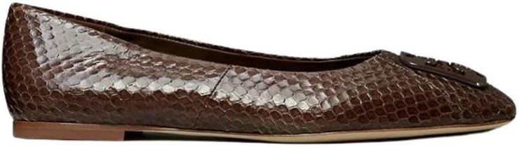 TORY BURCH Georgia Snakeskin Ballet Flat Ceny i opinie