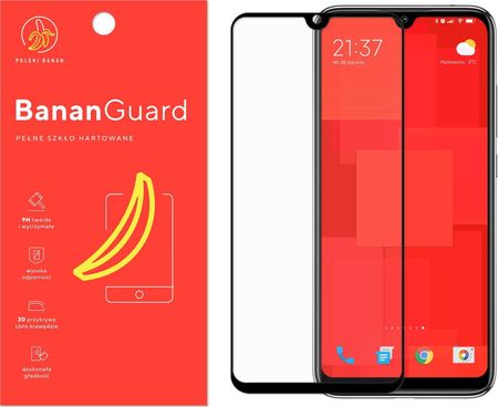 Polski Banan Szkło hartowane 3D BananGuard czarne do Xiaomi Mi A3