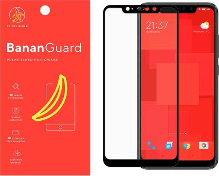 Polski Banan Szkło hartowane 3D BananGuard czarne do Xiaomi Redmi Note 6 Pro