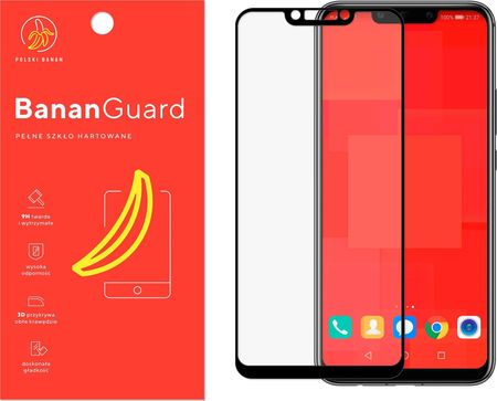 Polski Banan Szkło hartowane 3D BananGuard czarne do Huawei Mate 20 Lite