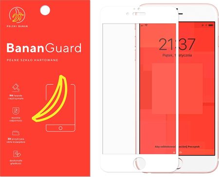 Polski Banan Szkło hartowane 3D BananGuard białe do Apple iPhone 6 PLUS / 6s PLUS