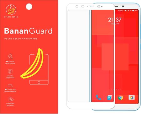 Polski Banan Szkło hartowane 3D BananGuard białe do Xiaomi Mi 6X / Mi A2