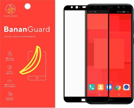 Polski Banan Szkło hartowane 3D BananGuard czarne do Huawei Mate 10 Lite