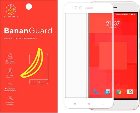 Polski Banan Szkło hartowane 3D BananGuard białe do Xiaomi Mi 5X / Mi A1