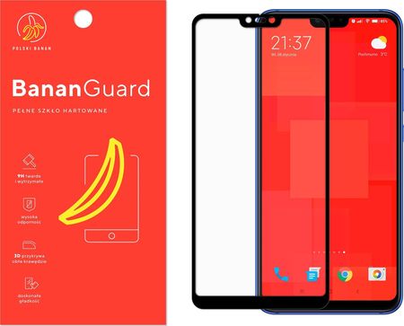 Polski Banan Szkło hartowane 3D BananGuard czarne do Xiaomi Mi 8 Lite