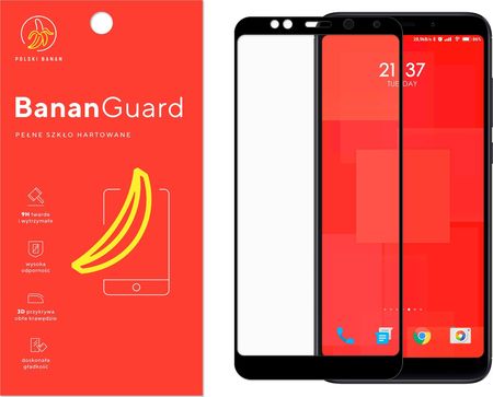 Polski Banan Szkło hartowane 3D BananGuard czarne do Xiaomi Redmi 5 Plus