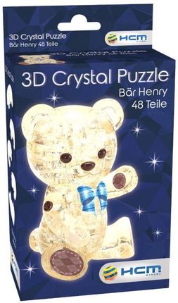 Bard Centrum Gier Crystal Puzzle Miś Henry Brązowy 48El.