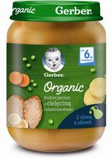 Zdjęcie Gerber Organic Obiadek Bukiet Jarzyn z cielęcinką i ziemniaczkami dla niemowląt po 6 miesiącu 190g - Starogard Gdański