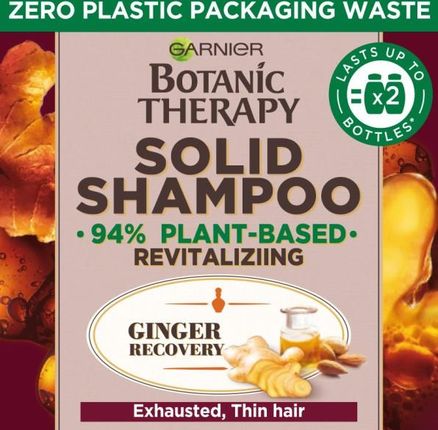 Garnier Botanic Therapy Ginger Recovery Rewitalizujący Szampon W Kostce 60 g