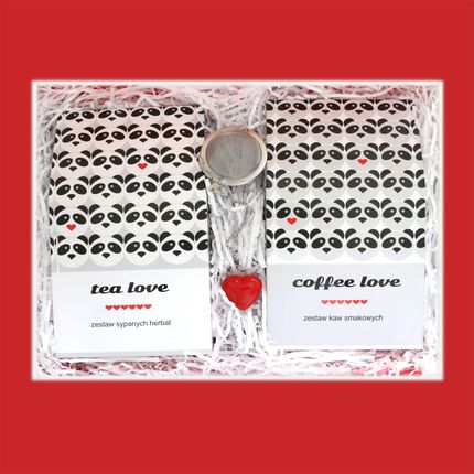 Cup&You Zestaw Prezentowy Dla Zakochanych LOVEBOX Napój Miłosny 10x10g Herbata+Kawa Smakowa